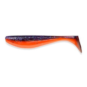 FishUP Wizzle Shad 5" #207 Dark Violet/Orange 4pc