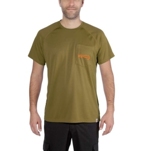 Carhartt Force Militair Olijf S T-Shirt