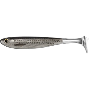 LiveTarget SlowRoll Mullet SilverBlack 10cm 4pc
