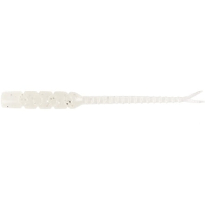 MUSTAD Aji Worm Bachi-Bachi White Glow Glitter 5 cm 15pc.
