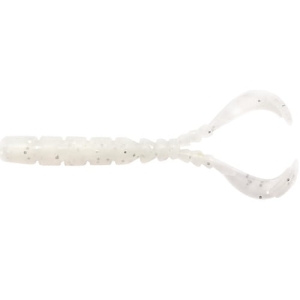 MUSTAD Aji Worm Chiki-Chiki White Glow Glitter 4,3 cm 12pc