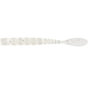 MUSTAD Aji Worm Fla-Fla White Glow Glitter 5 cm 15pc