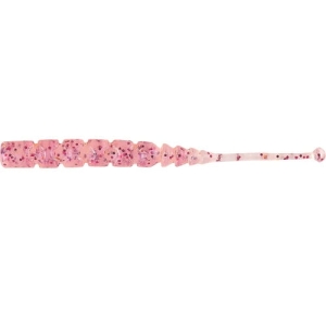 MUSTAD Aji Worm Plu-Plu Red Glitter 5 cm 15pc