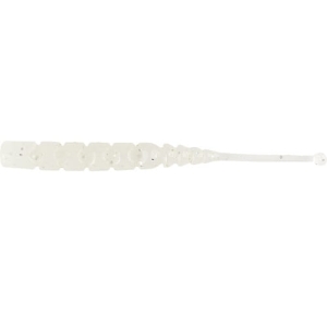MUSTAD Aji Worm Plu-Plu White Glow Glitter 5 cm 15pc