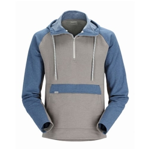 Simms Vermilion Hoody Staal Heather/Navy Heather L