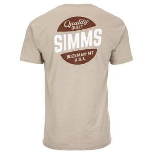 Simms Kwaliteits Gebouwd Zak T-Shirt Khaki HeatheXXL
