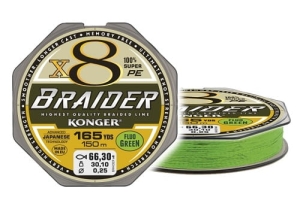 BRAIDER X8 0,10mm 150m 10,7kg Lime Green