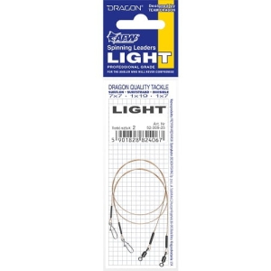 Dragon 1x7 Surflon Leader 5kg Light 15cm 2pc