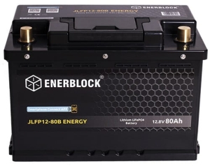 ENERBLOCK JLFP LITHIUM 12,8V 80AH accu