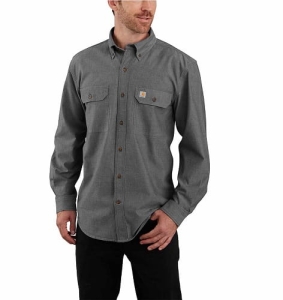 Carhartt Midweight Zwart Chambray shirt XL