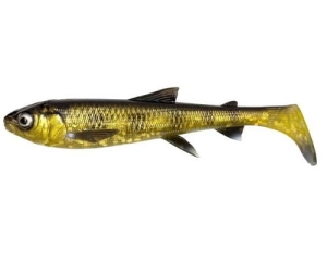SG 3D Whitefish Shad 23cm 94g Zwart Goud Glitter