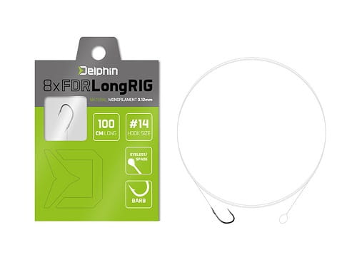 Przypon Delphin FDR LongRIG 100cm 0,20mm #8 8szt.jpg