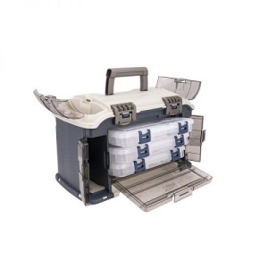 PLANO ANGLED SYSTEM 3700 BLAUW/ZILVER rugzak