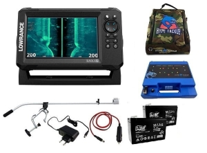 LOWRANCE echolood Eagle 7 Tripleshot HD Roeiset Hoes Camo