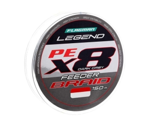 Flagman Legend Feeder Vlecht X8 D.Grey 150m 0.12mm