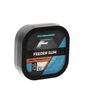Flagman Feeder Gum Zwart 10m - 1,00mm schokdemper