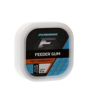 Flagman Feeder Gum Clear 10m - 1.00mm schokdemper