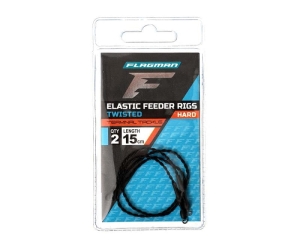 Flagman Elastische Gedraaide Feeder Rigs Hard 15cm