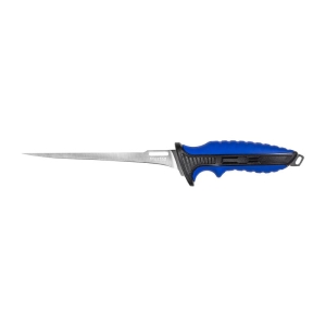 Mustad fileermes 9 22,5cm blauw en zwart