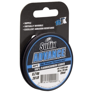 Sufix Advance Fluorkoolstof Clear 50m 0,165mm 1,9kg