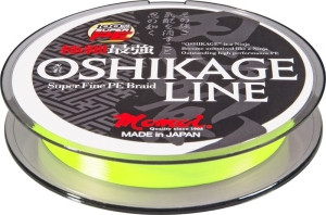 MOMOI Oshikage gevlochten lijn 0,064mm/2kg 150m Geel