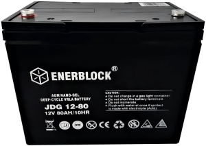 Accu ENERBLOCK JDG - GEL Hybrid 12V 80AH
