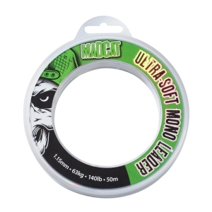 MADCAT 50m Ultrazachte Mono Onderlijnen 1.15mm 65kg