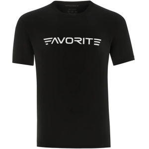 Favorite T-shirt White Logo Black XL
