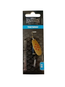 Hansen Forel Spinner 3 10g Zwart/Goud gevlekt