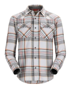 Simms SanteeFlannel StrlClayCarbon Neo M shirt