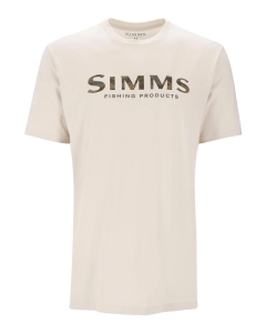 T-shirt Simms Shroud Fill Logo Natural XXL