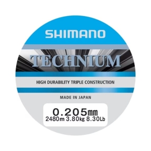 Shimano Technium vislijn 2480 m 0,205 mm 3,8 kg Grijs