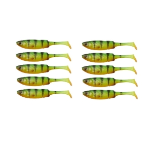 SET 10 stuks Savage Gear Craft Shad 10 cm 6 g Firetiger