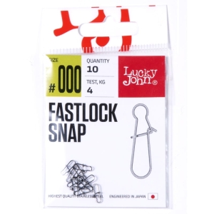 Haak Lucky John Fastlock Snap #000 4 kg 10 stuks