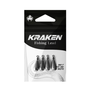 Kraken druppellood met wartel 14 g 4 stuks