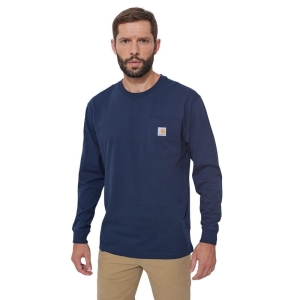 Carhartt Dearborn Loose LS T-shirt Navy L