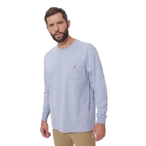 T-shirt Carhartt Dearborn Loose LS Heather Grey M
