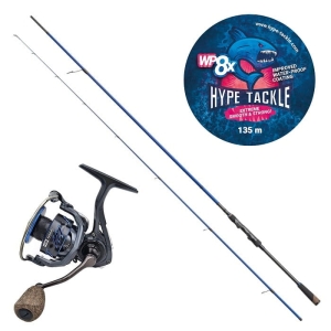 Set Hype Tackle H2 Target Aspius 2, 86 m Tot 28 g 2 delen + Hype Tackle H2 4000 + Hype Tackle WP9 Black 0,12 mm, 9,7 kg 135 m