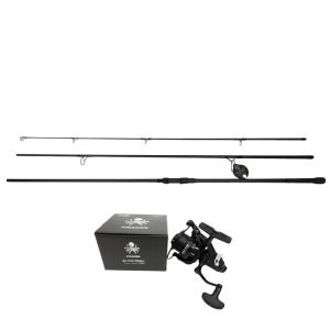 Karper Set: Kraken Black Pearl Carp (3,60 m / 3 lbs) + Kraken Free Runner 4500