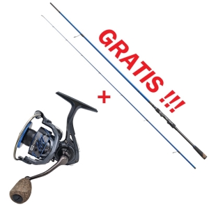 Promotiepakket: Hype Tackle H2 3000 Reel + Hype Tackle H2 Target Zander MH (Up to 35g) Hengel GRATIS!