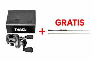 Promotiepakket: Hype Tackle H5 120LH RIGID 8.1:1 Multiplier + SG4 FAST GAME BC 7'3"/2.21M MF 30-80G/XH 2-delige Baitcasthengel GRATIS