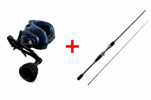 Promotiepakket: Kraken T300 Multiplier + Svartzonker Downsizer 7'10" 2,39m 20-120g Baitcasthengel