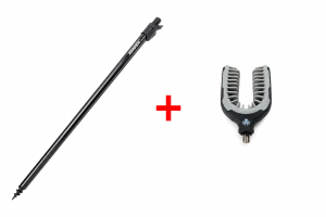 Set: KRAKEN Black Pearl Bankstick 75-125cm + KRAKEN Black Pearl Butt Rest Achtersteun