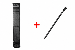 Set: KRAKEN Black Pearl Fishing Net 4m Leefnet + KRAKEN Black Pearl Bankstick 75-125cm