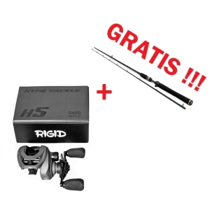 Hype Tackle H5 120LH RIGID 8.1:1 Lurecasting Molen + GRATIS W3 Vertical Jigging-T 2nd 6'2" 185cm 14-28g Cast 2-delige Hengel