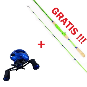 Hype Tackle H2-150LH Lurecasting Molen + GRATIS Hype Tackle Fresh 2,14m UP TO 45G 2-delige Castinghengel
