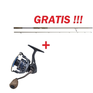 Hype Tackle H2 3000 Molen + GRATIS Savage Gear SG4 Medium Game 198 cm 12-35 g 2-delige Hengel