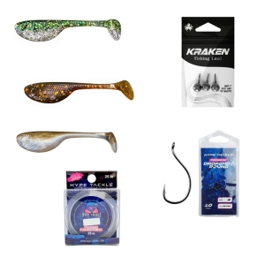Kleine Dropshot Set Hype Tackle Budda Lure 5 cm – 44-delig
