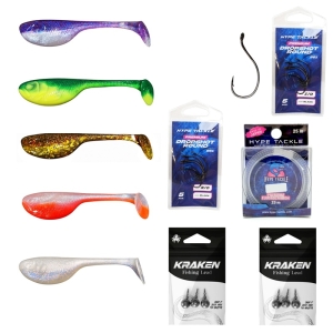 Grote Snoekbaars Dropshot Set Hype Tackle Budda Lure 10 cm – 42-delig