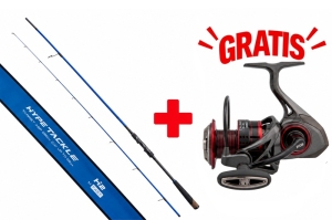 Promotieset Hype Tackle H2 Spin Target Asp 286 cm tot 28 g Medium Fast + Ryobi Zauber N.C.R.T. 4000 GRATIS